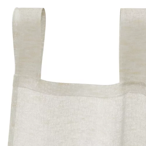 Függönyök függönyökkel 2 pcs Krémszínű 140 x 225 cm Poliészter
