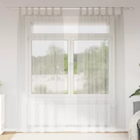    Függönyök függönyökkel 2 pcs Krémszínű 140 x 260 cm Poliészter