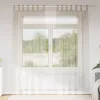 Függönyök függönyökkel 2 pcs Homok 140 x 225 cm Poliészter