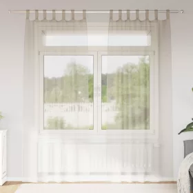    Függönyök függönyökkel 2 pcs Homok 140 x 245 cm Poliészter