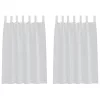  Függönyök 2 pcs Világosszürke 140 x 140 cm Poliészter