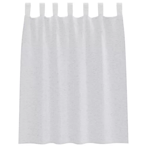  Függönyök 2 pcs Világosszürke 140 x 140 cm Poliészter