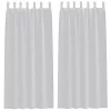  Függönyök 2 pcs Világosszürke 140 x 225 cm Poliészter