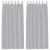  Függönyök 2 pcs Sötétszürke 140 x 225 cm Poliészter