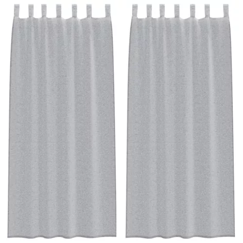  Függönyök 2 pcs Sötétszürke 140 x 260 cm Poliészter