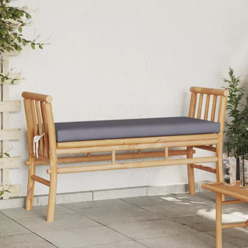  Kerti pad párnával, 110 cm Bambusz