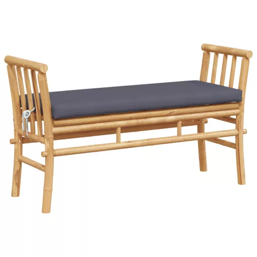  Kerti pad párnával, 110 cm Bambusz