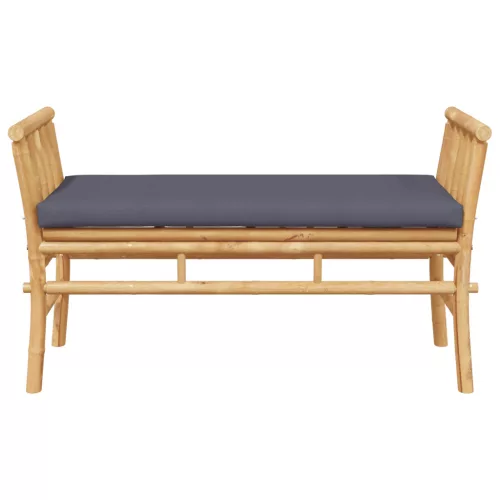  Kerti pad párnával, 110 cm Bambusz