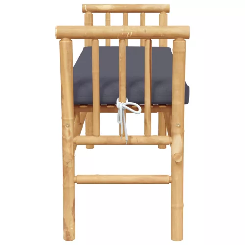  Kerti pad párnával, 110 cm Bambusz