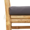  Kerti pad párnával, 110 cm Bambusz