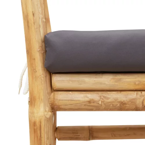  Kerti pad párnával, 110 cm Bambusz