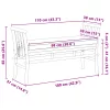  Kerti pad párnával, 110 cm Bambusz