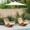  Krém Fehér Kert Parasol 270x260 cm Bambusz