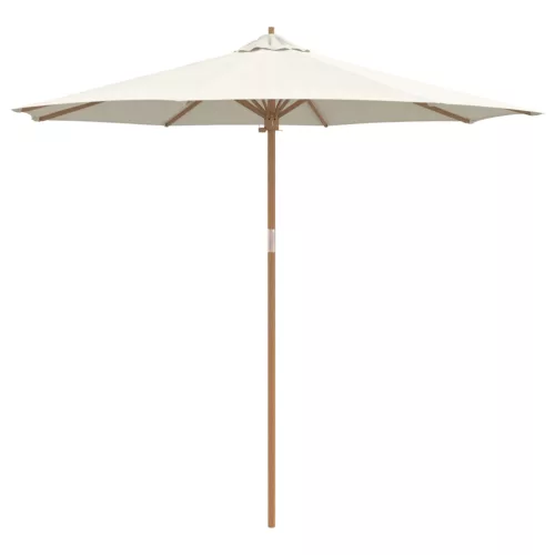  Krém Fehér Kert Parasol 270x260 cm Bambusz