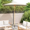  Krém Fehér Kert Parasol 270x260 cm Bambusz