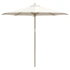  Krém Fehér Kert Parasol 270x260 cm Bambusz