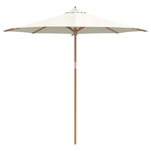  Krém Fehér Kert Parasol 270x260 cm Bambusz
