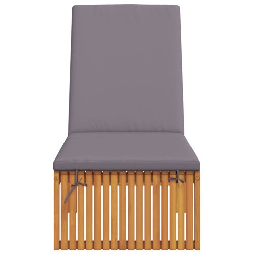  Pihenőágy Párnával 200x55x30 cm Tömör Akácfából