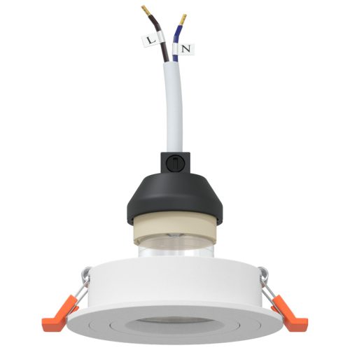  Recessed Spotlights 6 db Kerek GU10 Fehér Ø91 mm