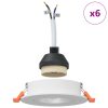  Recessed Spotlights 6 db Kerek GU10 Fehér Ø91 mm
