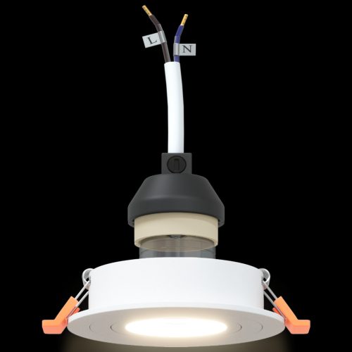  Recessed Spotlights 6 db Kerek GU10 Fehér Ø91 mm