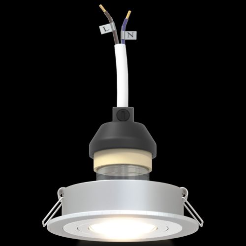  beépített spotlámpák 6 db Kerek GU10 Ezüst Ø91 mm