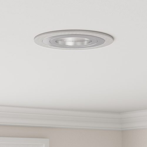  beépített spotlámpák 12 db Kerek GU10 Ezüst Ø91 mm