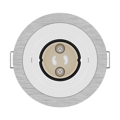  beépített spotlámpák 12 db Kerek GU10 Ezüst Ø91 mm