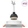  beépített reflektorok 12 db Négyzet GU10 Fehér 91x91 mm