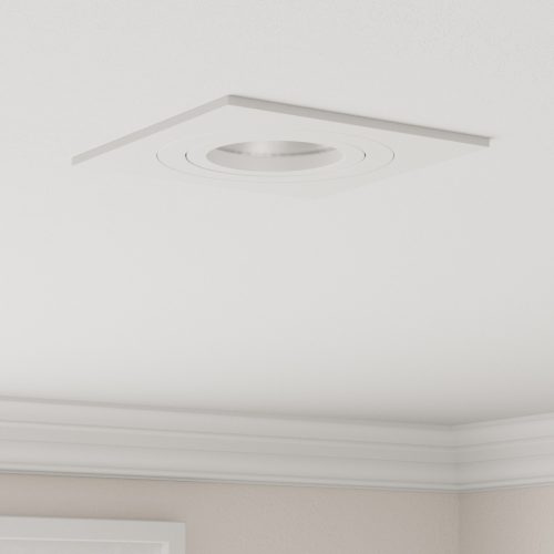  Beépített reflektorok 24 db Négyzet GU10 Fehér 91x91 mm