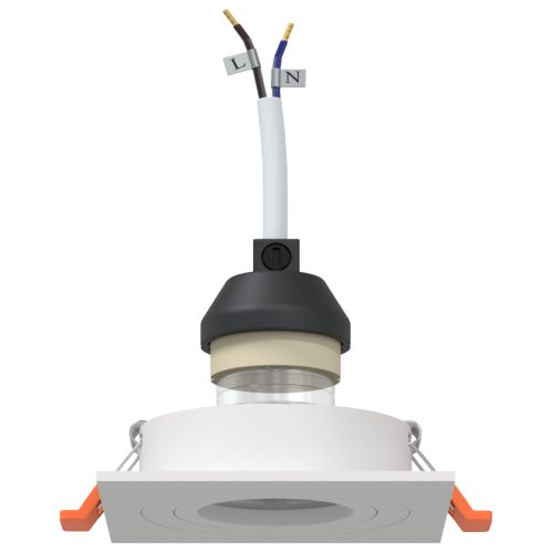  Beépített reflektorok 24 db Négyzet GU10 Fehér 91x91 mm