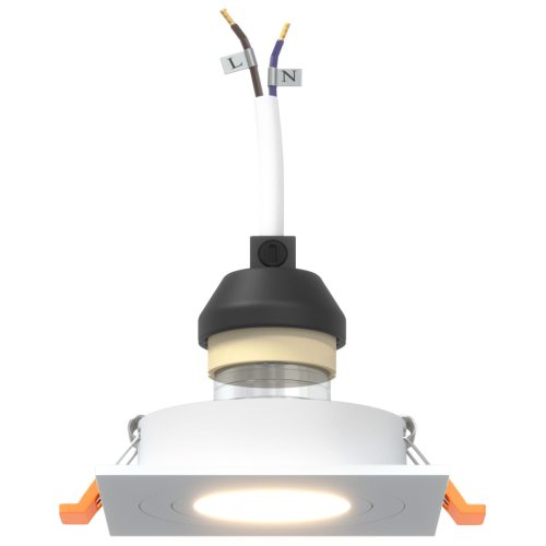  Beépített reflektorok 24 db Négyzet GU10 Fehér 91x91 mm