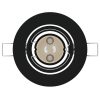  Beépített Spotlámpák 6 db Kör GU10 Fekete Ø90 mm Acél
