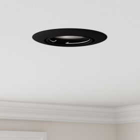    Beépített Spotlámpák 24 db Kerek GU10 Fekete Ø90 mm Acél