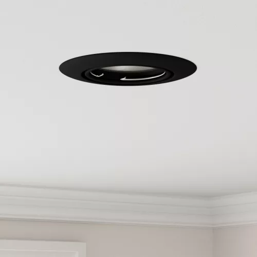  Beépített Spotlámpák 24 db Kerek GU10 Fekete Ø90 mm Acél