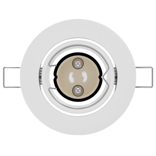  Beépített Spotlámpák 6 db Kerek GU10 Fehér Ø90 mm Acél