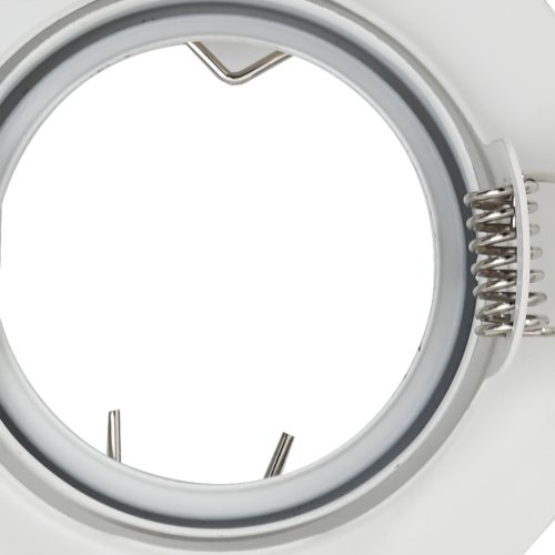  Beépített Spotlámpák 6 db Kerek GU10 Fehér Ø90 mm Acél