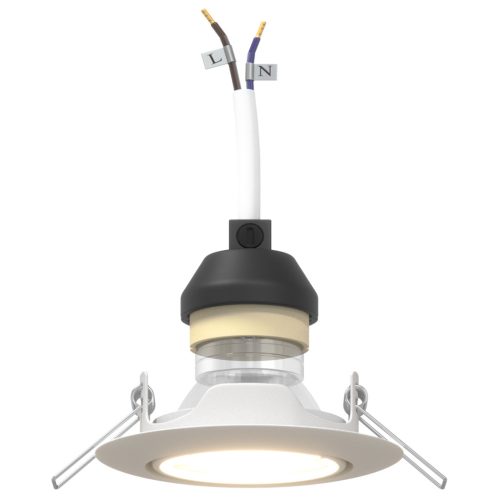  Beépített Spotlámpák 6 db Kerek GU10 Fehér Ø90 mm Acél