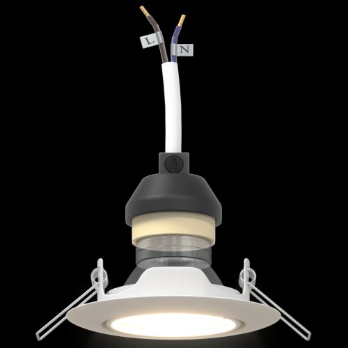  Beépített Spotlámpák 24 db Kerek GU10 Fehér Ø90 mm Acél