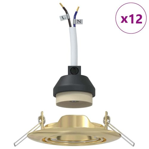  Spotlámpa 12 pcs Arany 9 x 9 x 2.5 cm Fém