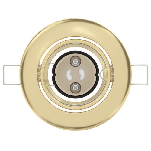  Beépített Spotlámpák 24 db Kerek GU10 Arany Ø90 mm Acél