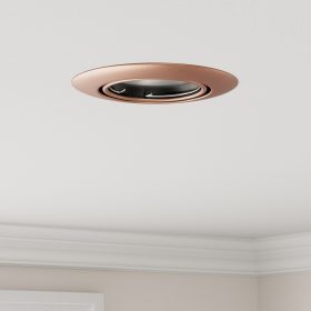  Beépített Spotlámpák 6 db Kör GU10 Réz Ø90 mm Acél