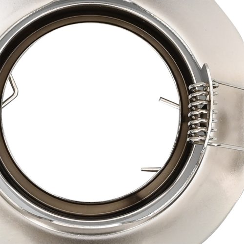  Beépített Spotlámpák 6 db Kerek GU10 Ezüst Ø90 mm Acél