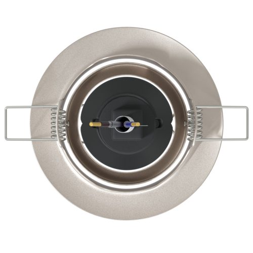  Beépített Spotlámpák 12 db Kerek GU10 Ezüst Ø90 mm Acél