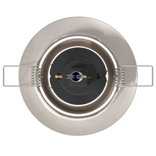  Beépíthető Spotlámpák 24 db Kerek GU10 Ezüst Ø90 mm Acél