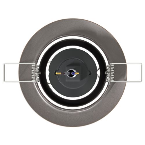  Beépített Spotlámpák 12 db Kerek GU10 Sárgaréz Ø90 mm Acél