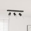  mennyezeti spotlámpa 3 irányú állítható fekete E27