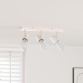    mennyezeti spotlámpa 3 irányban állítható csiszolt nikkel E27