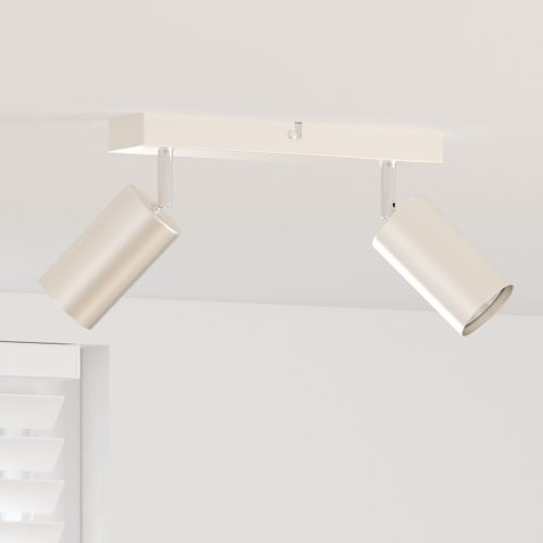  Mennyezeti reflektor 2 irányban állítható csiszolt nikkel GU10