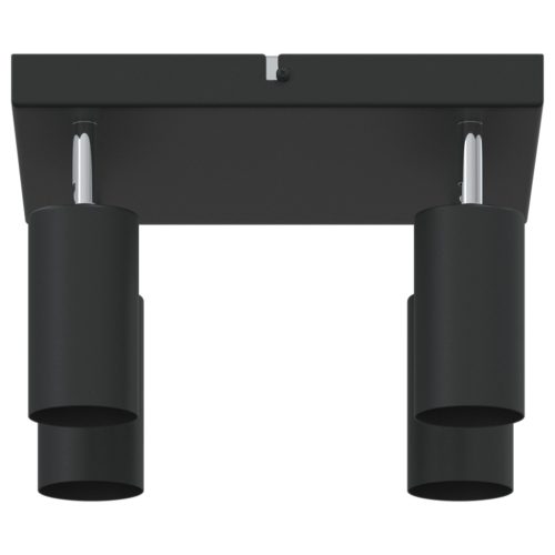  4 irányú állítható fekete GU10 mennyezeti spotlámpa